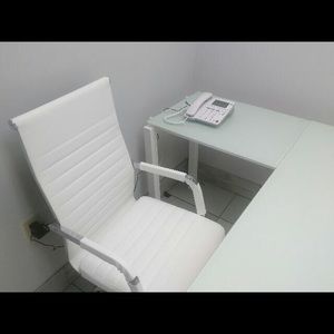 Brand new all white office